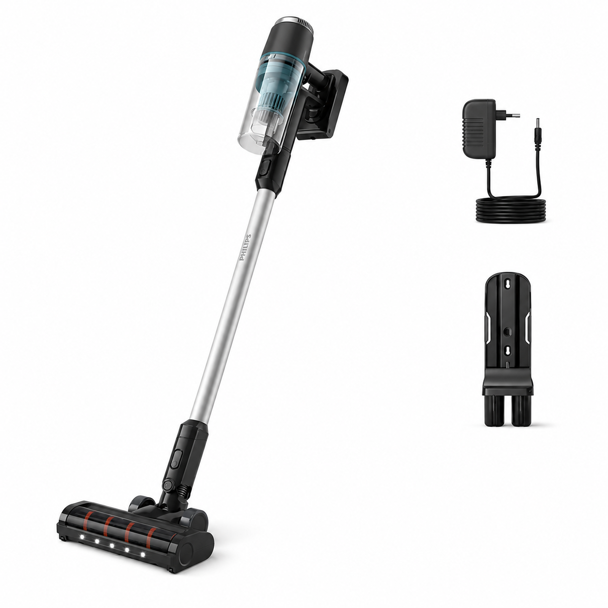 Philips 3000 Series XC3031/61 | Cordless Vacuum | LED Nozzle | 60 Min Runtim