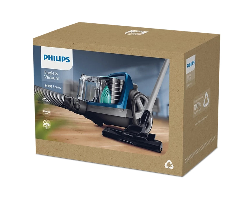 Philips 5000 Series FC9570/62 | Bagless Vacuum | 2000W | PowerCyclone 7 | H13 Filter