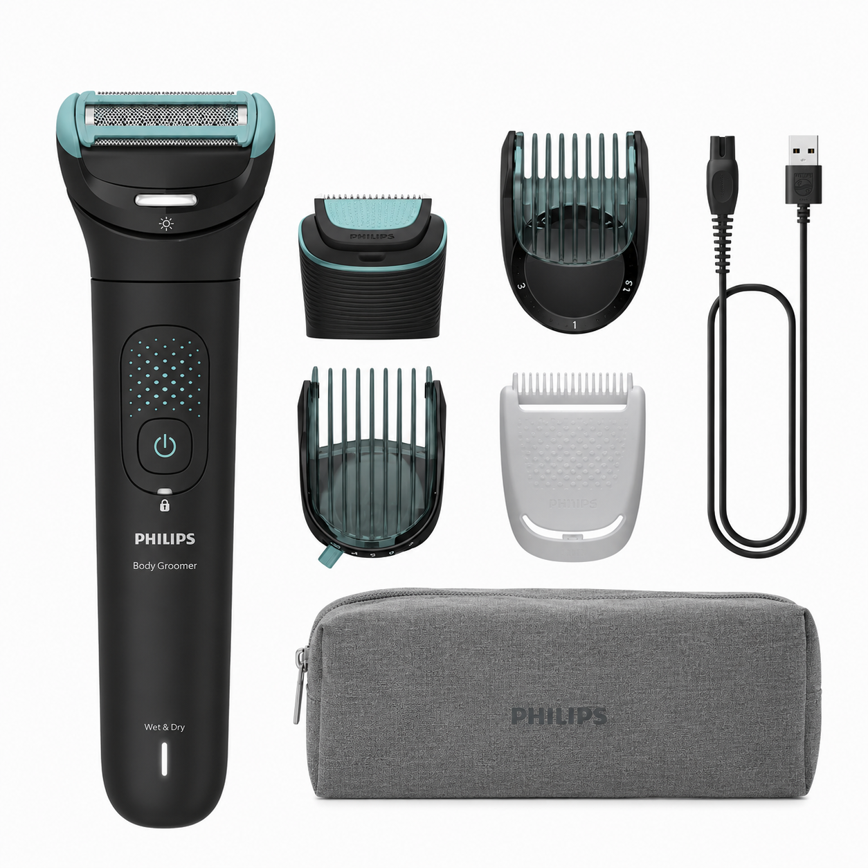 Philips Body Groomer 7000 Series 2D Flex Head & Dual Trim-Shave - BG7470/15