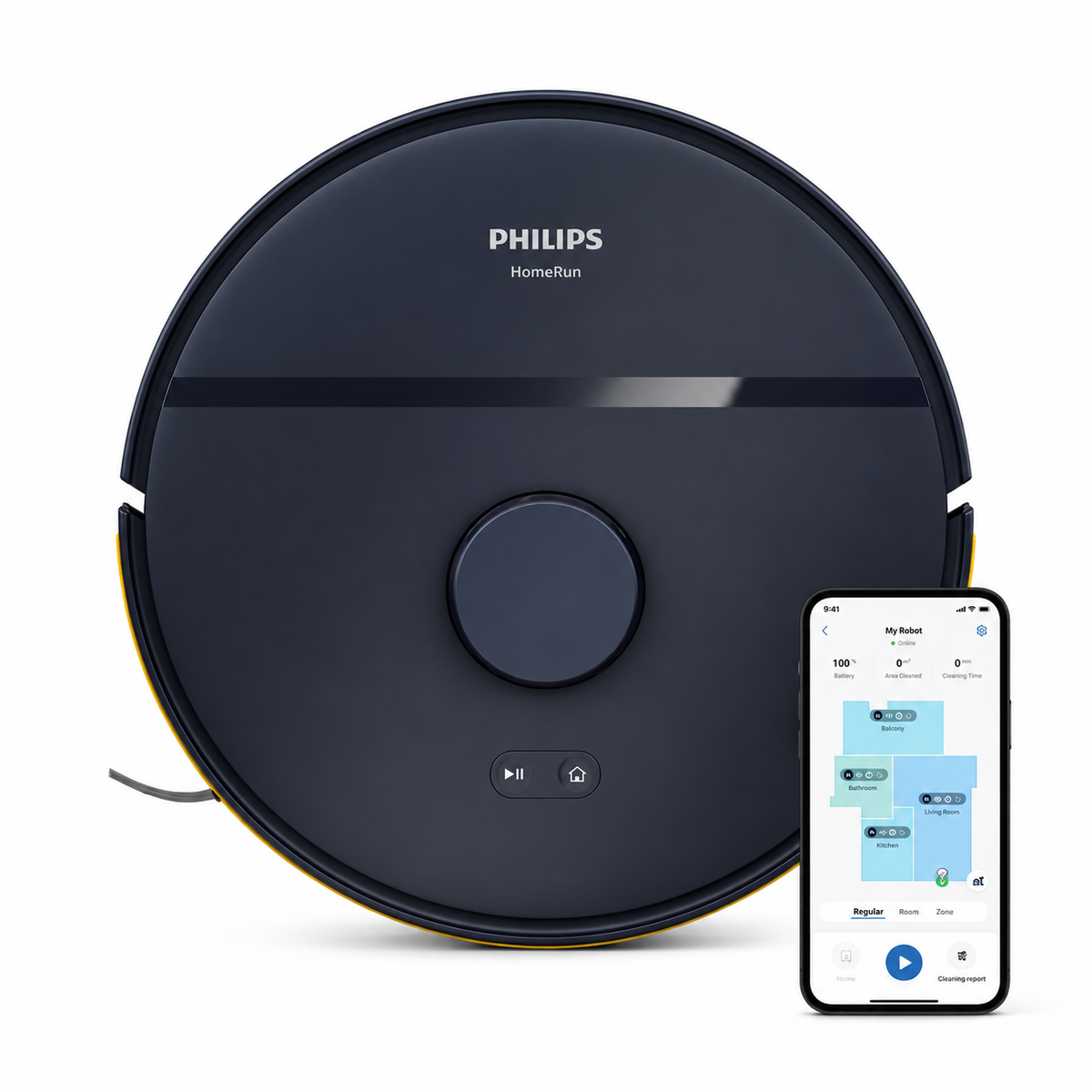 Philips XU2000/15 Robot Vacuum & Mop | 6000 Pa Suction | LDS Navigation