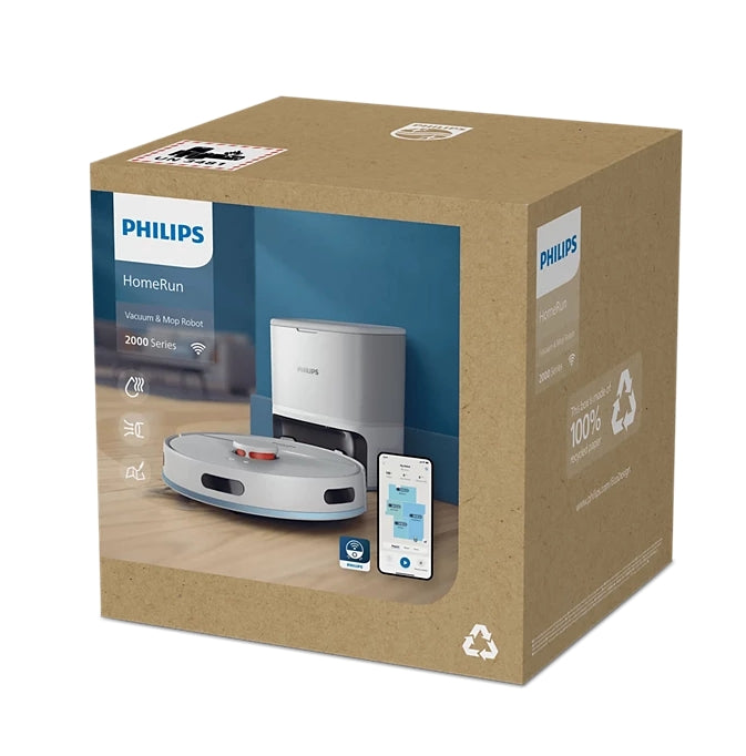 Philips XU2100/15 Robot Vacuum & Mop | 6000 Pa Suction | Auto-Empty Station